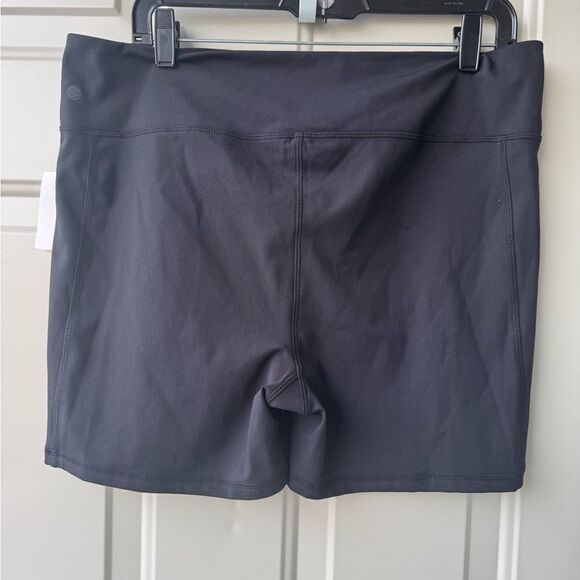 Zella Black Active Biker Shorts Size XL Pull-On Stretch‎ Yoga Workout Gym NWT - Picture 2 of 6